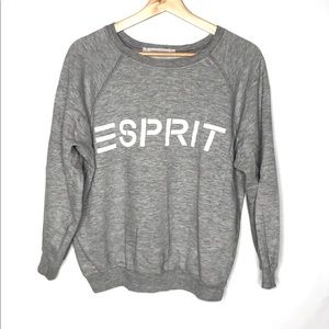 ESPRIT 90’s Vintage USA Grey Crewneck Sweater.